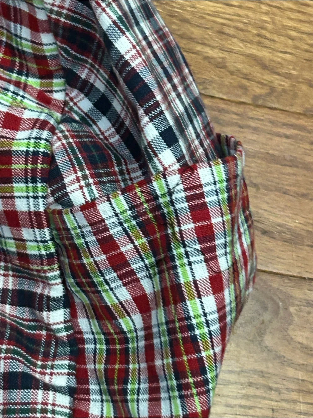 Plaid Travel Duffel Bag - Black Trim